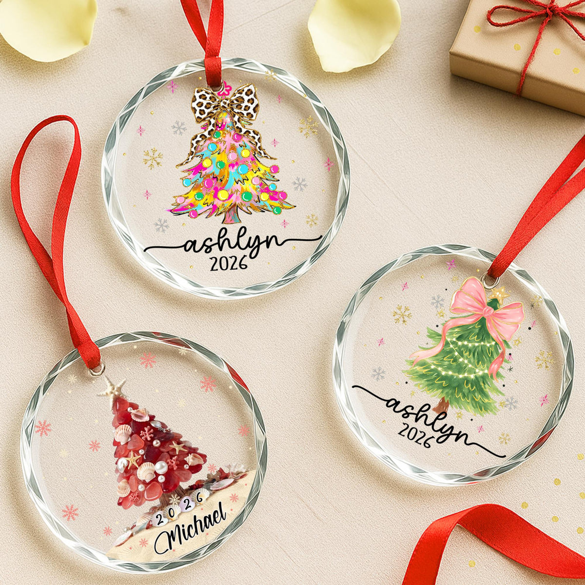 Personalized Christmas Tree Ornament 2026 – Custom Name Glass Ornament with Bow, Unique Holiday Gift for Her or Family b9915f6c-4f13-46c8-bb54-e29c99729674-1.jpg