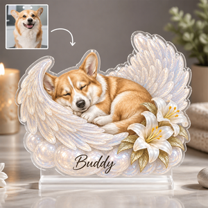 Custom Pet Memorial Acrylic Standee – Angel Moon Portrait with Name - Personalized Acrylic Custom shape Standing 1 layer (FS) b9984754-1d87-40f8-a8b0-29a107b38b5a.png