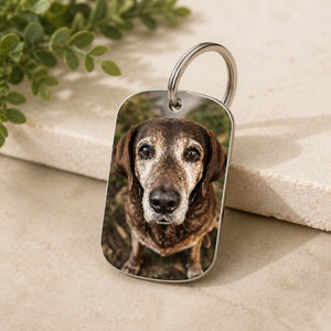Pet Memorial Photo Keychain – Once By My Side, Forever In My Heart - Personalized Color Printed Stainless Steel Keychain b99bebef-e585-40c5-a433-b722b2414249.jpg