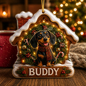 Cozy Pup Wreath – Personalized Pet Name Ornament - Personalized Shape Ornament b9ae4309-4a04-411b-8557-f8d28405e4f5.jpg