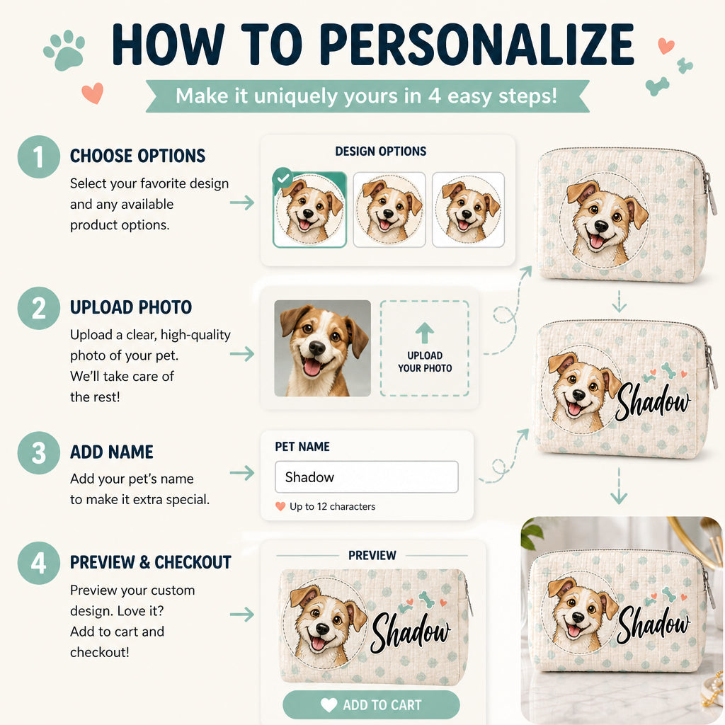 Personalized Dog Name Makeup Bag – Happy Pup Illustration - Personalized Bubble Gauze Makeup Bag b9d5cf7d-159a-45d5-a2b2-51ac975ff3ee.jpg