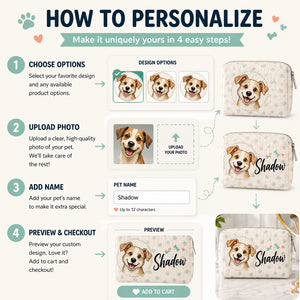 Personalized Dog Name Makeup Bag – Happy Pup Illustration - Personalized Bubble Gauze Makeup Bag b9d5cf7d-159a-45d5-a2b2-51ac975ff3ee.jpg