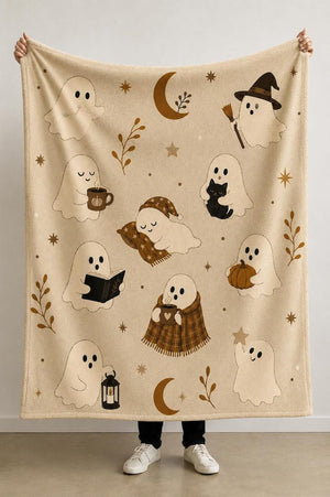 Cute Ghost Halloween Blanket, Cozy Halloween Throw Blanket, Neutral Beige Ghost Decor, Spooky Season Plush Blanket, Fall Couch Blanket Gift b9d76b99-4191-48c9-bc8e-c444c6b8e5ef-dfgbvyt-1-.jpg