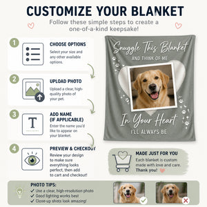 Custom Pet Photo Snuggle Blanket – In Your Heart - Personalized Blanket b9d7d1f7-a931-4104-b719-826d33ec1785.jpg