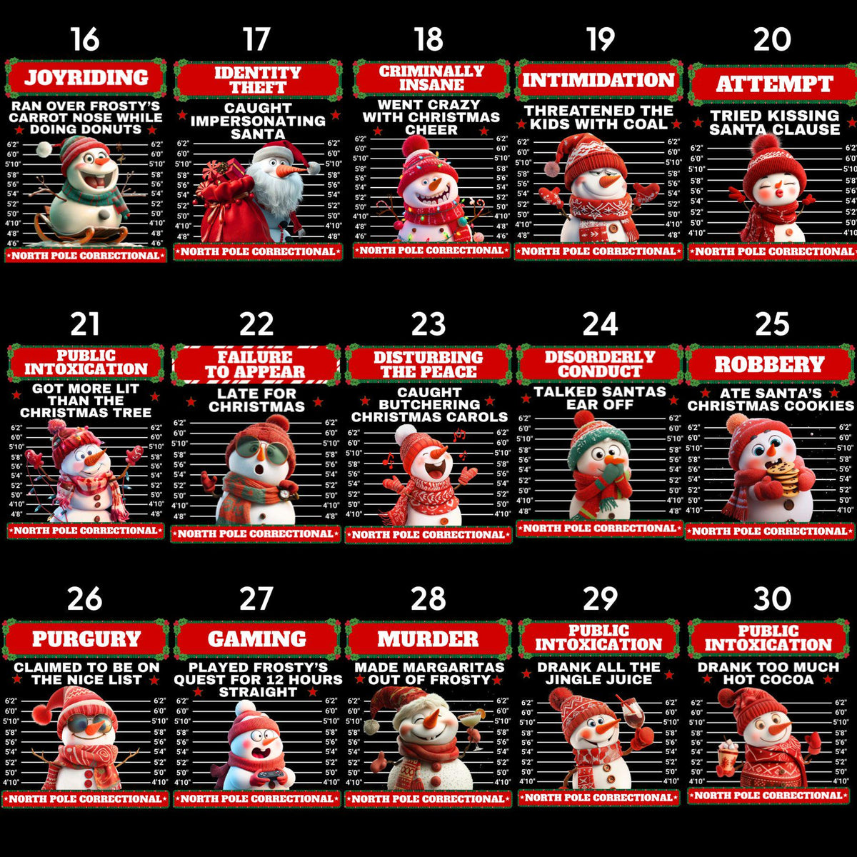 Funny Wanted Snowmen Christmas Pajama Shirts, Matching Holiday PJ's for The Family, Family Christmas T, North Pole Correctional Shirt Couple b9de2658-6dc0-44ca-9329-8527335b987d-4.jpg