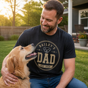 Pet Name’s Dad – Est. Year Retro Badge Tee - Personalized T-shirt b9e613b9-6d9f-41fa-ad81-7467f16c9c5b.jpg