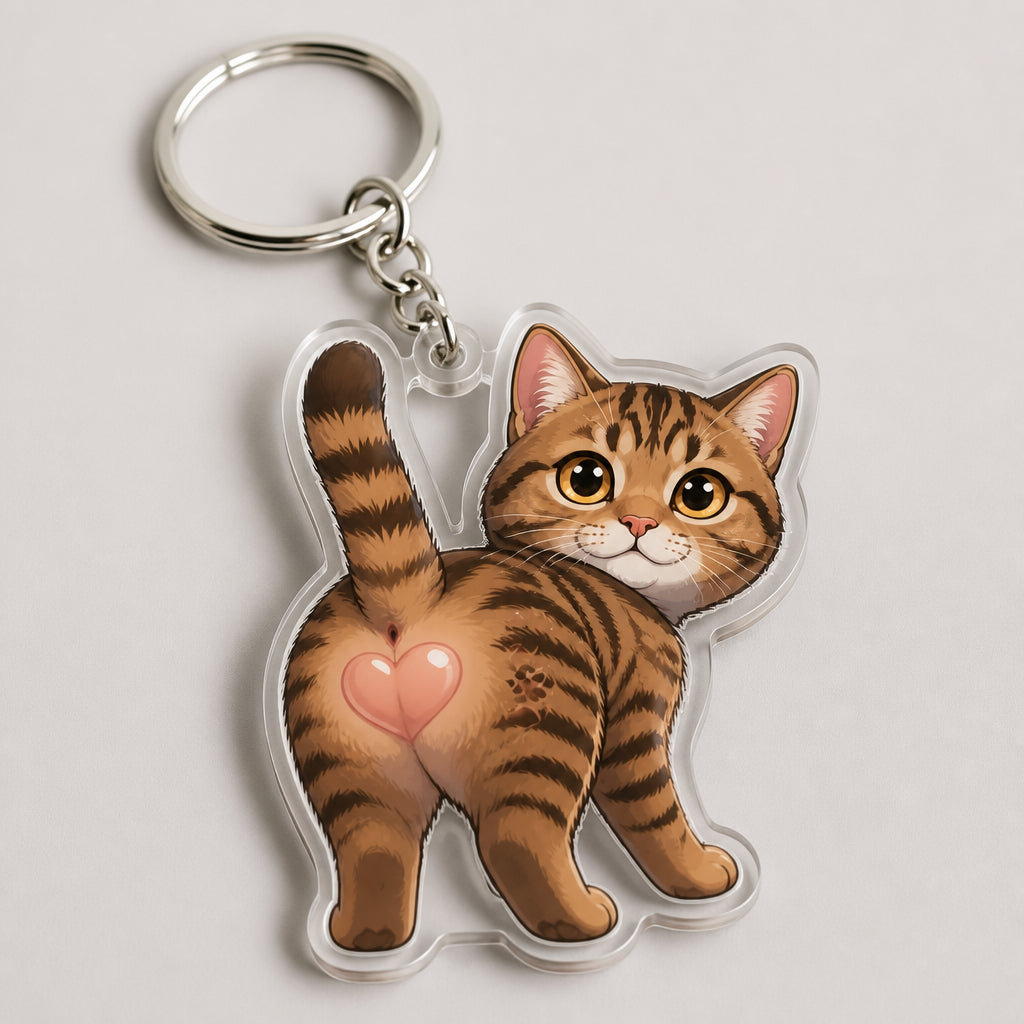 Custom Pet Booty Cartoon Acrylic Keychain – Upload Your Pet Photo - Personalized Acrylic Keychain b9fef330-9620-48cb-ad1a-314f923b9203.jpg
