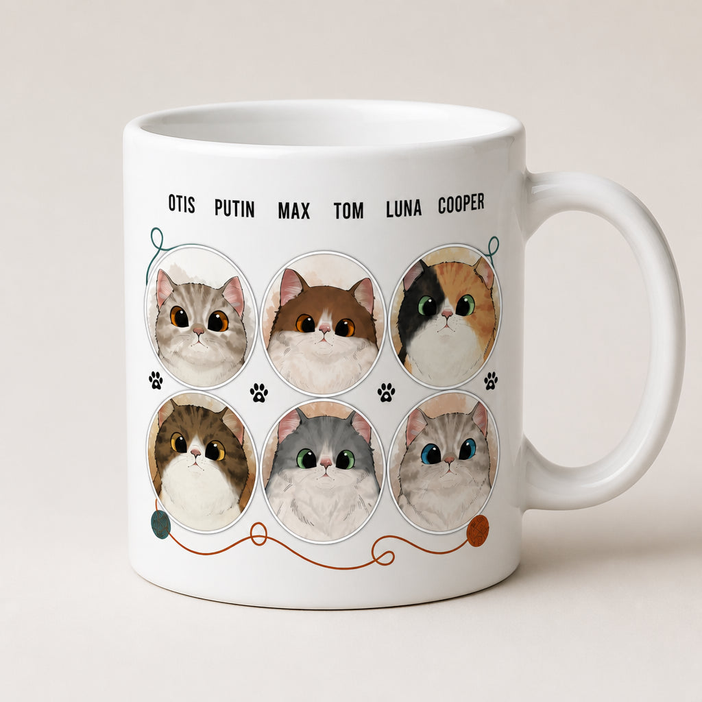 Best Cat Dad Mug – Watercolor Pet Portrait Collage - Personalized Mug ba081402-0e46-46bd-ad7a-9b05cd0e8bbb.jpg