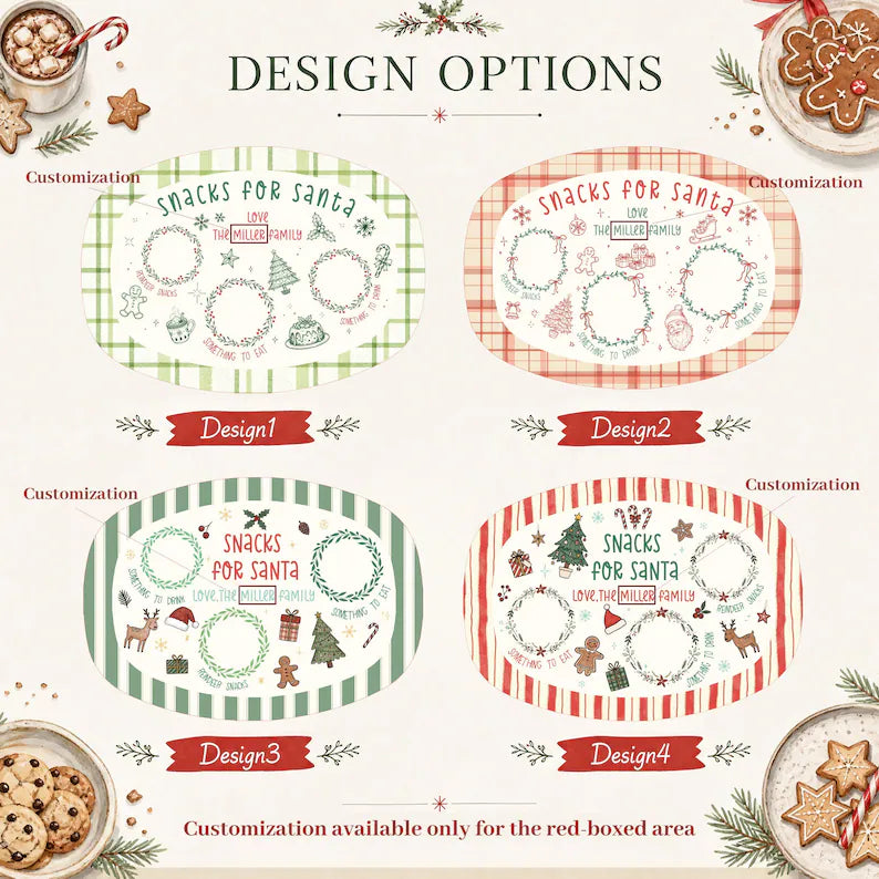 Personalized Cookies for Santa Plate, Custom Family Christmas Eve Platter, Holiday Tradition Keepsake & Christmas Gift ba0c361e-0069-463b-8e56-6086047cca4c-45.webp