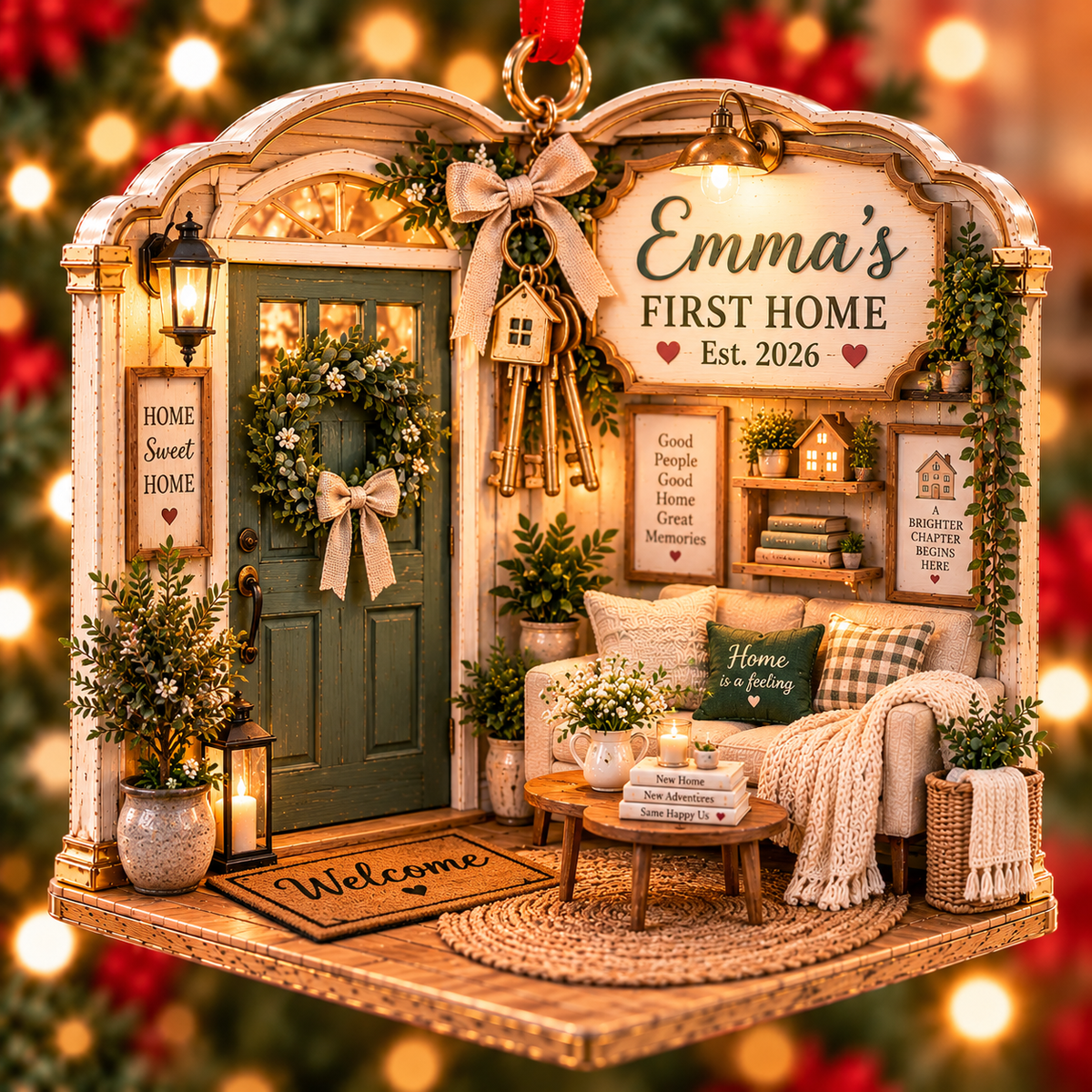 Personalized First Home Christmas Ornament – Custom Name & Est. Year, Our First Home Keepsake, New Homeowner Housewarming Gift ba14a5a4-9e85-42cc-bac2-0d25e2d3fca6-Emma-s-First-Home-Holiday-Ornament.png