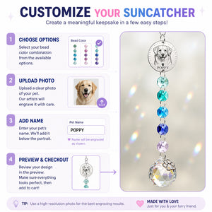 Custom Pet Portrait Rainbow Suncatcher with Name - Personalized 1 Layered Suncatcher with Charm ba20c9aa-912e-4040-8393-49974c017a0b.jpg