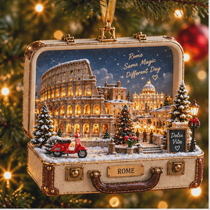 Personalized Rome 3D Suitcase Ornament – Custom Name Colosseum Christmas Keepsake for Italy Lovers & Travelers ba3754bd-77b7-40e8-8cb3-ecc62e26f1b1-Enhanced_Photo_1789375390602.jpg