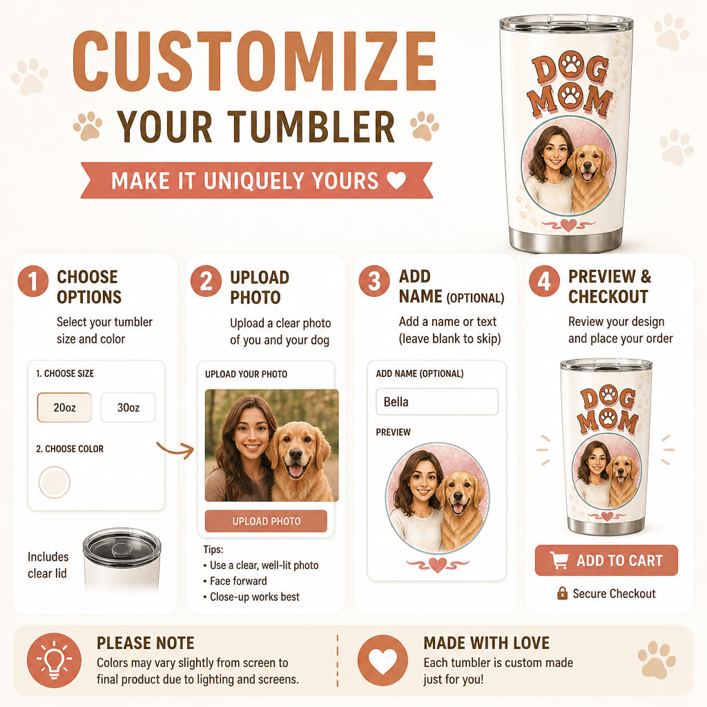 Dog Mom Tumbler – Two Portrait Upload (Owner + Dog) - Personalized Tumbler ba415261-327d-4514-837d-c1d1256ab9d5.jpg