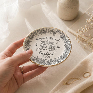 Personalized Ceramic Ring Dish, Custom Engagement Gift, Whimsical Gift for Engaged Couples Newlyweds Friends, Wedding Bride & Groom ba427331-f298-48d1-b98a-a72c2cf9a961-9.jpg