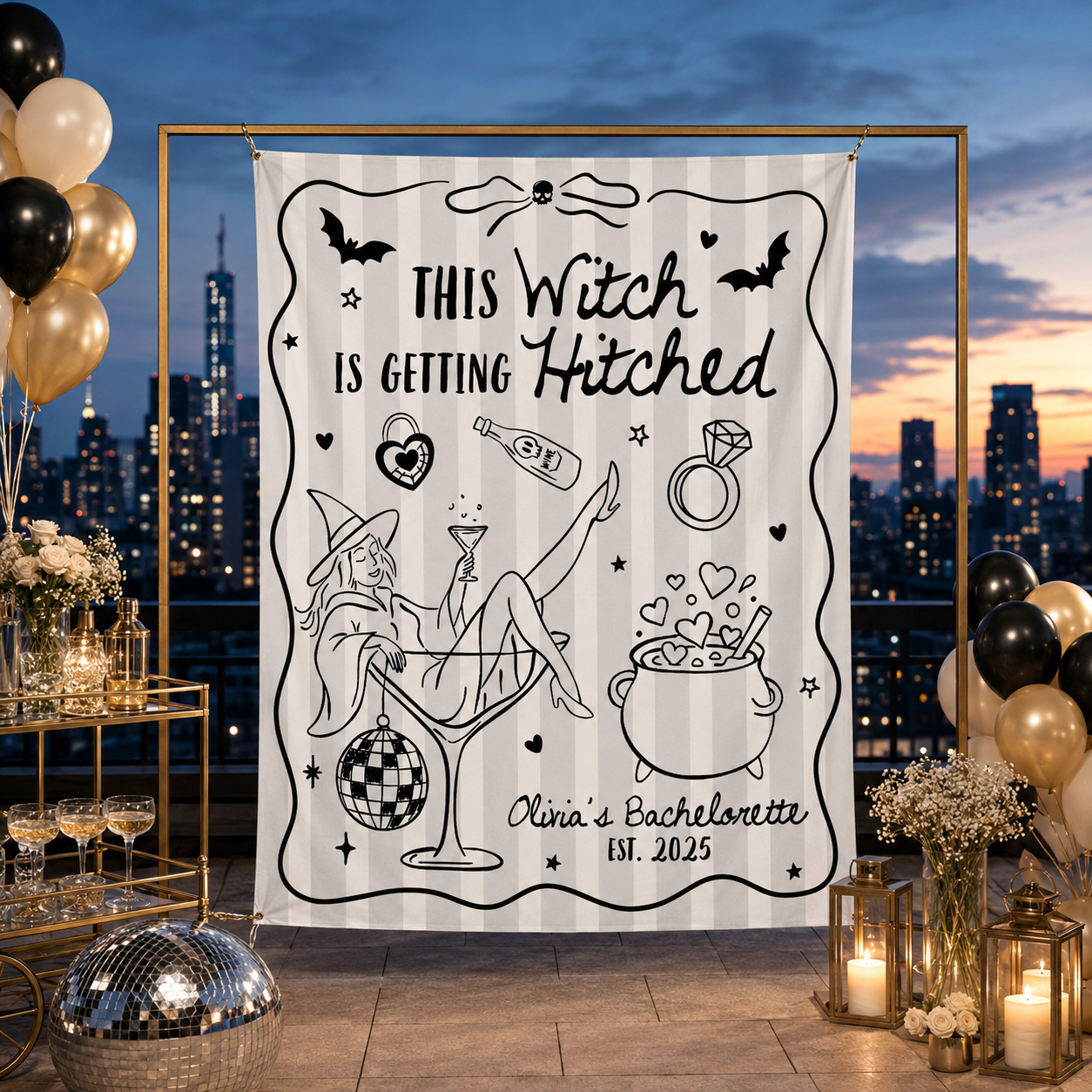 This Witch Is Getting Hitched Banner, Custom Halloween Bachelorette Party Backdrop, Witch Theme Bach Party Decoration ba6bcdf9-a4f8-4c2e-ab3e-29c3cd83e8b4-banner-1.png