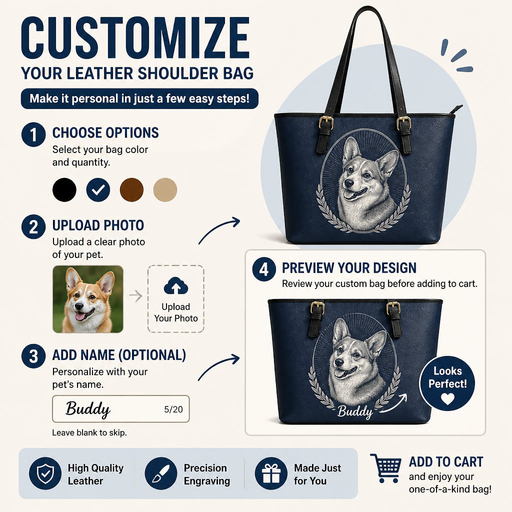 Custom Pet Portrait Leather Shoulder Bag - Personalized Leather Shoulder Bag ba7da880-673c-455e-88e5-ed4c28573961.jpg