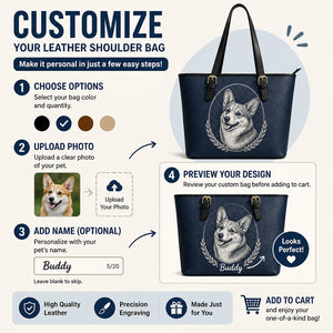 Custom Pet Portrait Leather Shoulder Bag - Personalized Leather Shoulder Bag ba7da880-673c-455e-88e5-ed4c28573961.jpg