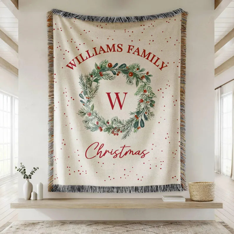 Personalized Holiday Gift Christmas Blanket Family Name Throw Blanket Holiday Decor Throw Blanket Christmas Gift For Parents Families ba820631-662f-438a-99c2-848a16722478-fdgdf-34-.webp