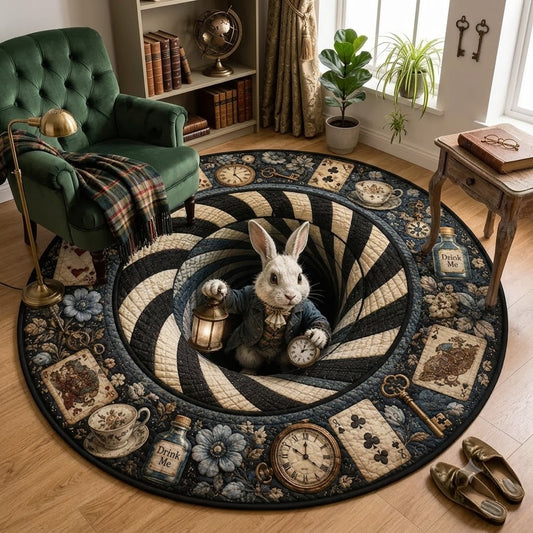 3D Rabbit Hole Optical Illusion Round Rug Vintage Tea Party Floor Mat Whimsical Bunny Vortex Carpet Fantasy Checkered Pit Living Room Decor ba8a126b-2bb6-4bab-bc75-400f01ae8f47-fcf51fda-2dc4-4f62-ba08-73c1d5be4f76.jfif