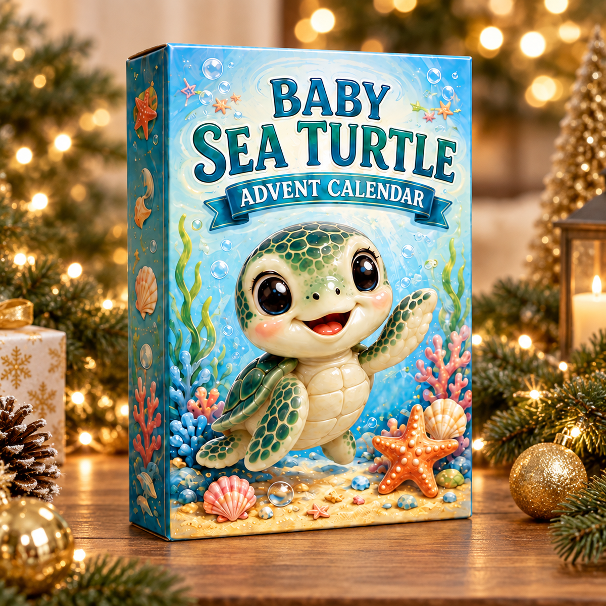 Baby Sea Turtle Advent Calendar 2026 - 24-Day Festive Countdown, Acrylic Charms Blind Box - Gift For Sea Turtle Lovers ba8e8b61-1914-466c-a101-2a846b5cbab9-baby-turtle-box.png