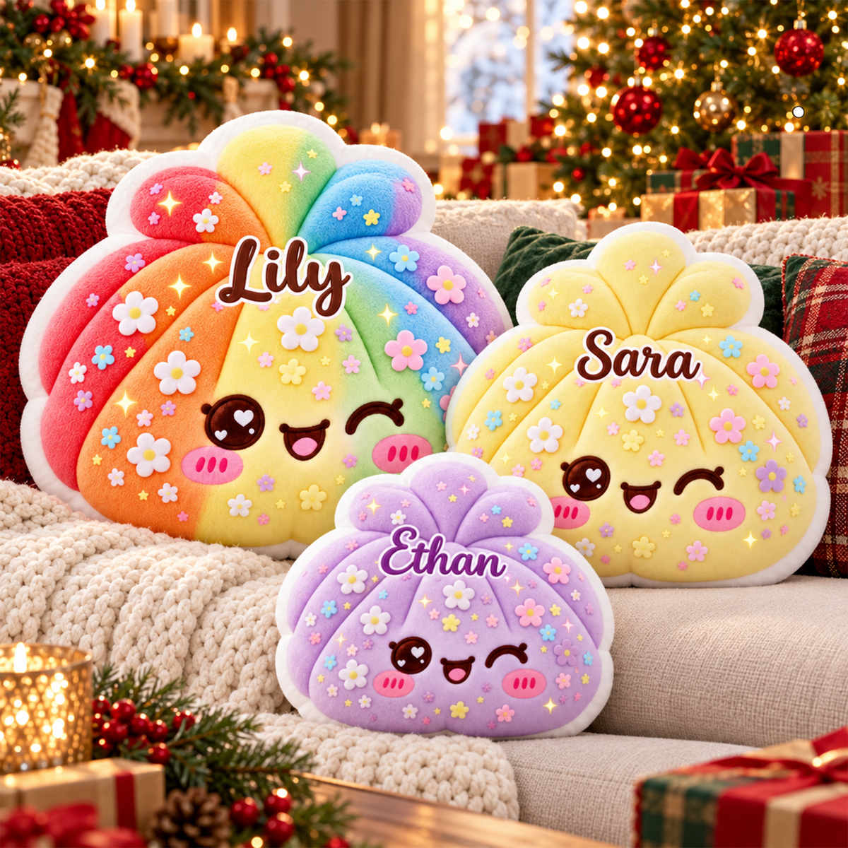 Floral Dumpling Custom Shaped Pillow - Personalized Gifts for Kids ba988076-c14b-43df-aa22-4c9349ffff5d-3-9-.png