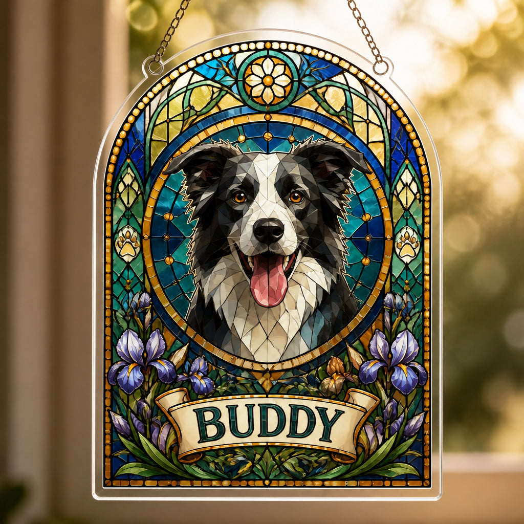 Custom Stained‑Glass Pet Portrait Suncatcher with Name - Personalized Suncatcher Stained Glass baaa27f4-9e0f-4b9c-a666-36bc8e376461.jpg
