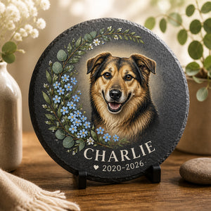 Custom Pet Memorial Portrait Slate Stone – Name & Years - Personalized Memorial Stone bab236ef-698f-4ef3-b193-12a80c2d6df9.jpg