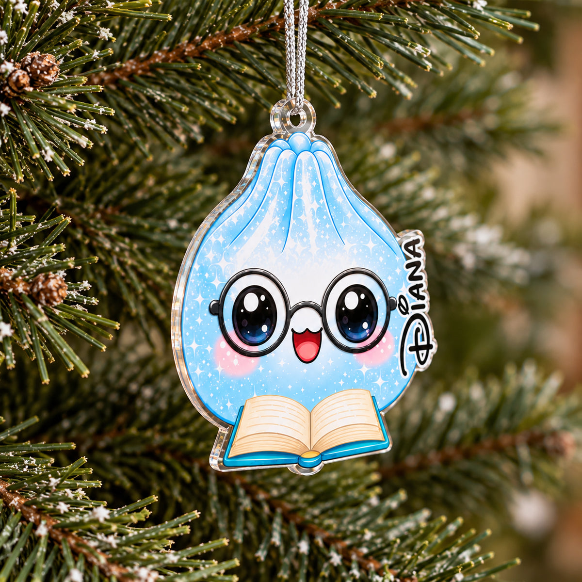 Cute Dumplings Family Christmas Funny Keepsake - Personalized Acrylic Ornament - Christmas Gift for Family baba6266-310f-425f-90ae-fa9dd6d99f04-banner-5.jpg