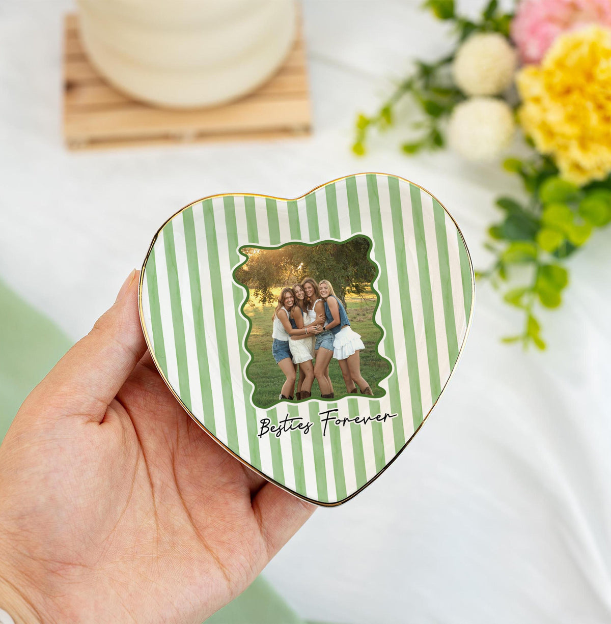 Personalized Bestie Photo Trinket Dish, Ceramic Trinket Tray for Best Friend, Bestie Striped Ring Dish, Birthday Gifts For Bestie babe88a7-0468-48f1-9b37-4c04ebbf2463-9.jpg