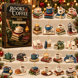 Book & Coffee Advent Calendar 2026 - 24-Day Festive Countdown, Acrylic Charms Blind Box - Gift For Reading Lovers bafff433-b68d-47be-a663-d1cf6ac270f6-book-box-charms.png