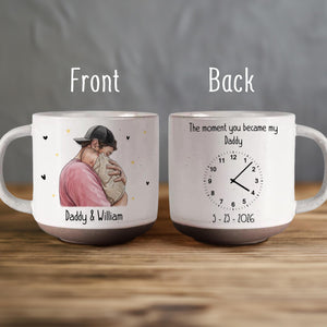 Custom New Born Baby Photo Mug, The Moment You Became My Daddy, First Dad Gift, Fathers Day Gift, Gift for New Daddy Mommy, Best Dad Gift