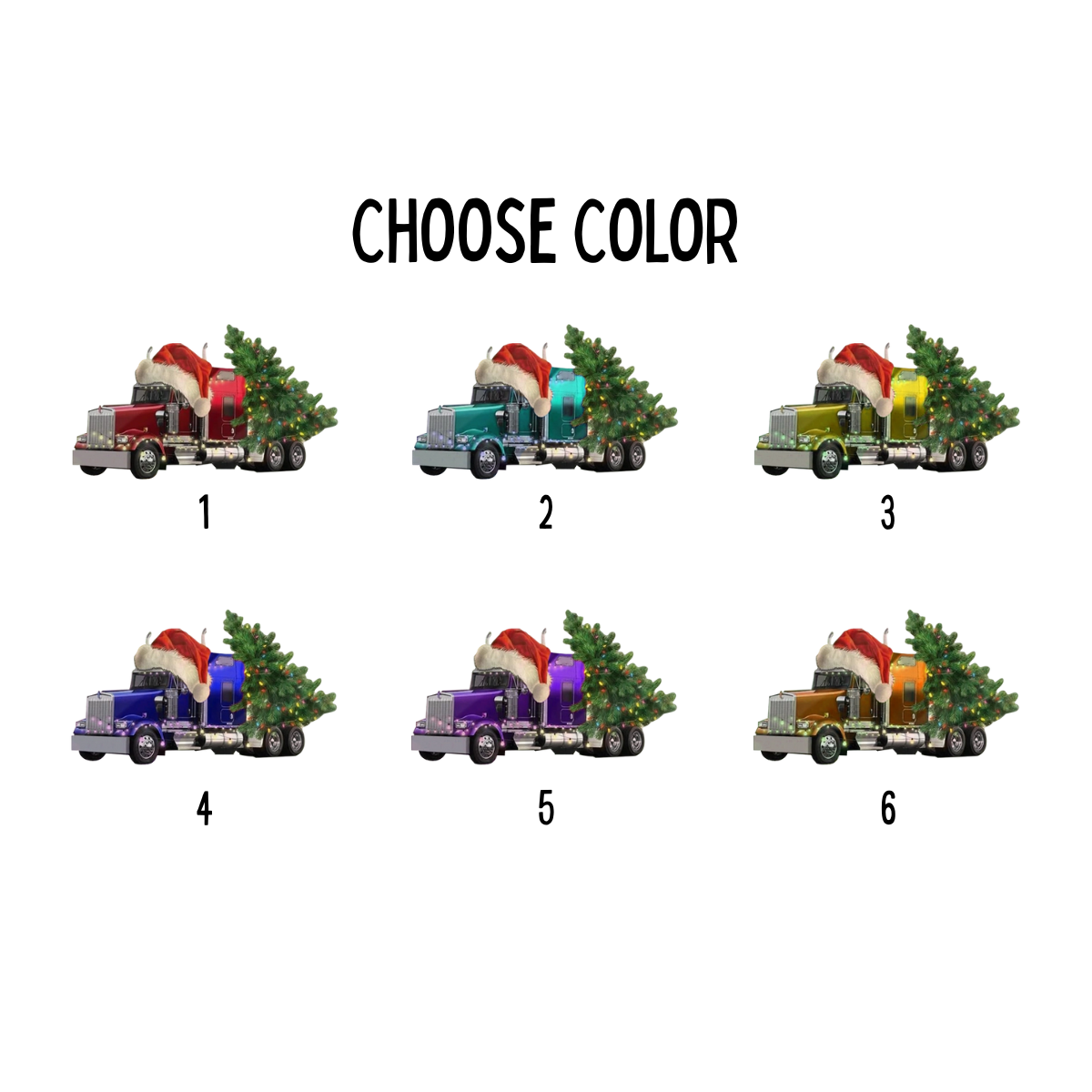 Trucker Christmas Tree - Personalized Acrylic Ornament - Christmas Gift For Trucker