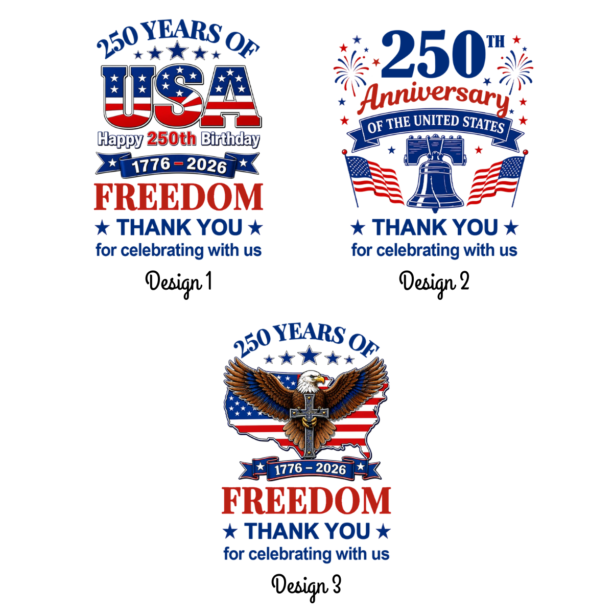 Personalized 250th Anniversary of America Frosted Plastic Cups, Custom USA Freedom Party Cups with Name