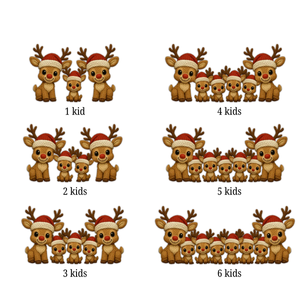 Grandma Grandpa Reindeers Crochet Faux Yarn Texture - Personalized Doormat - Christmas Decoration, Gift For Grandparents