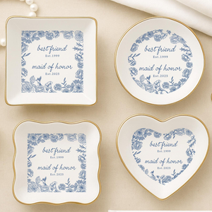 Personalized Maid of Honor Jewelry Tray, Bridesmaid Proposal Gift, Bridesmaid Gift, Wedding Gift