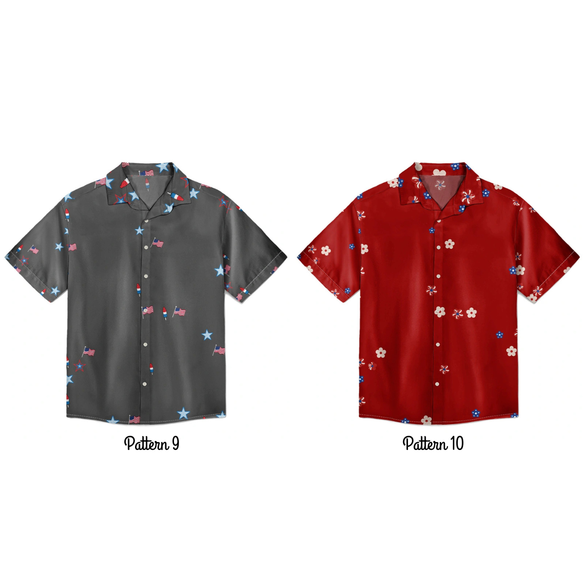 Custom Photo Stars & Stripes Best Dad Mom Grandpa Grandma Ever - Personalized Hawaiian Shirt - Gift For Dad Grandpa, Father's Day Gift