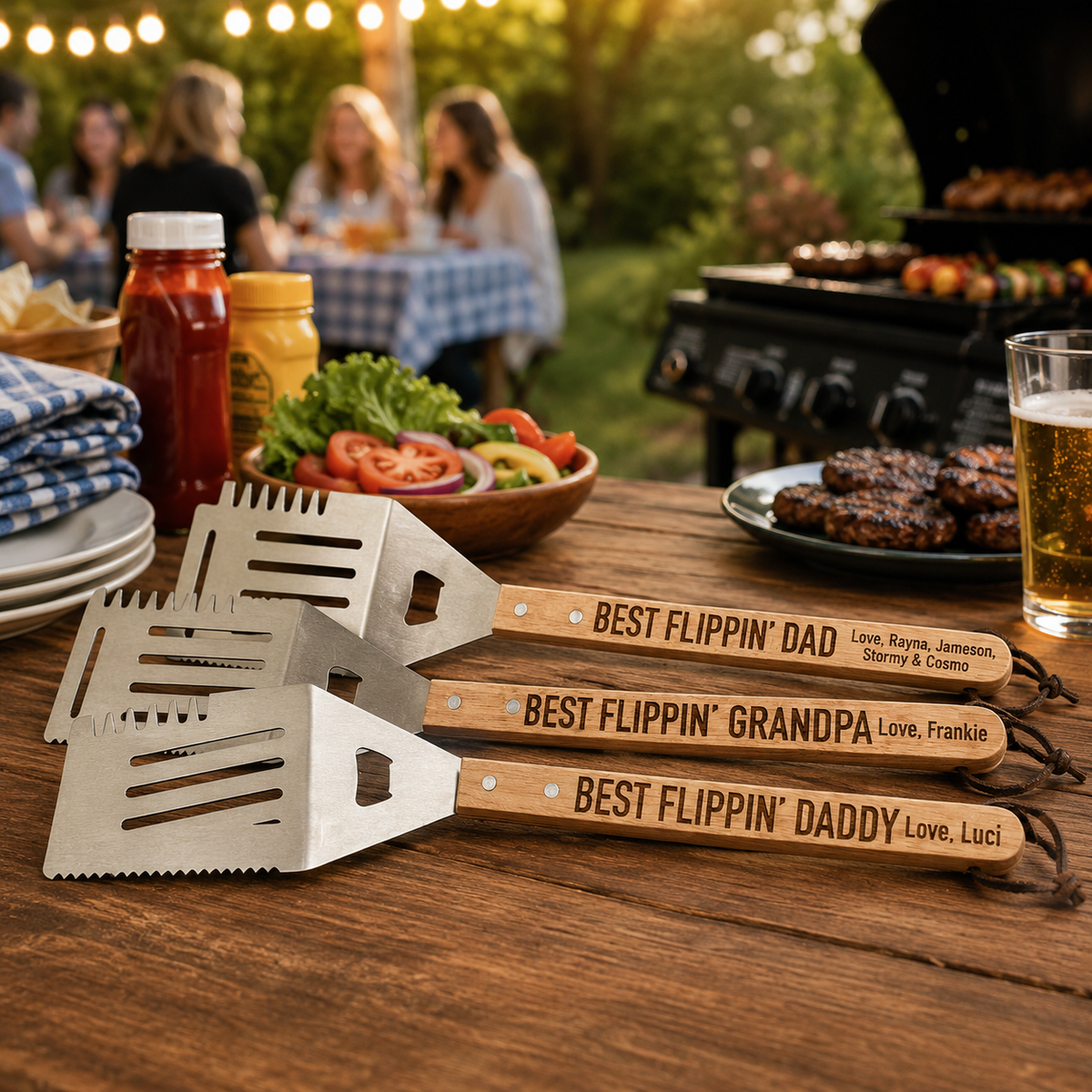 Best Flippin' Dad Spatula | Gift For Dad | Father's Day Gift | Gift For Dad | Gift For Grandpa | Valentine's Day Gift For Him