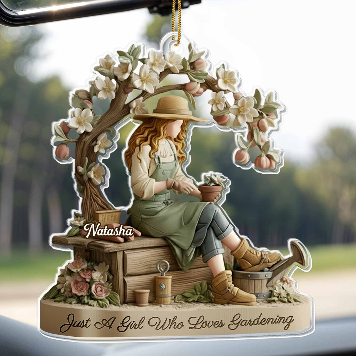 Just A Girl Who Loves Gardening, Tree And Flowers, Gift For Gardeners And Plant Lovers