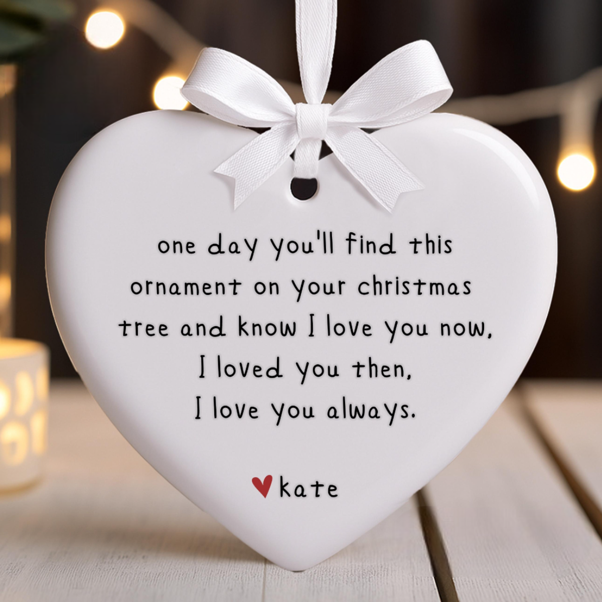 Couples Christmas Ornament - Our First Christmas Together- Christmas Gift for Couple - Anniversary Ornament