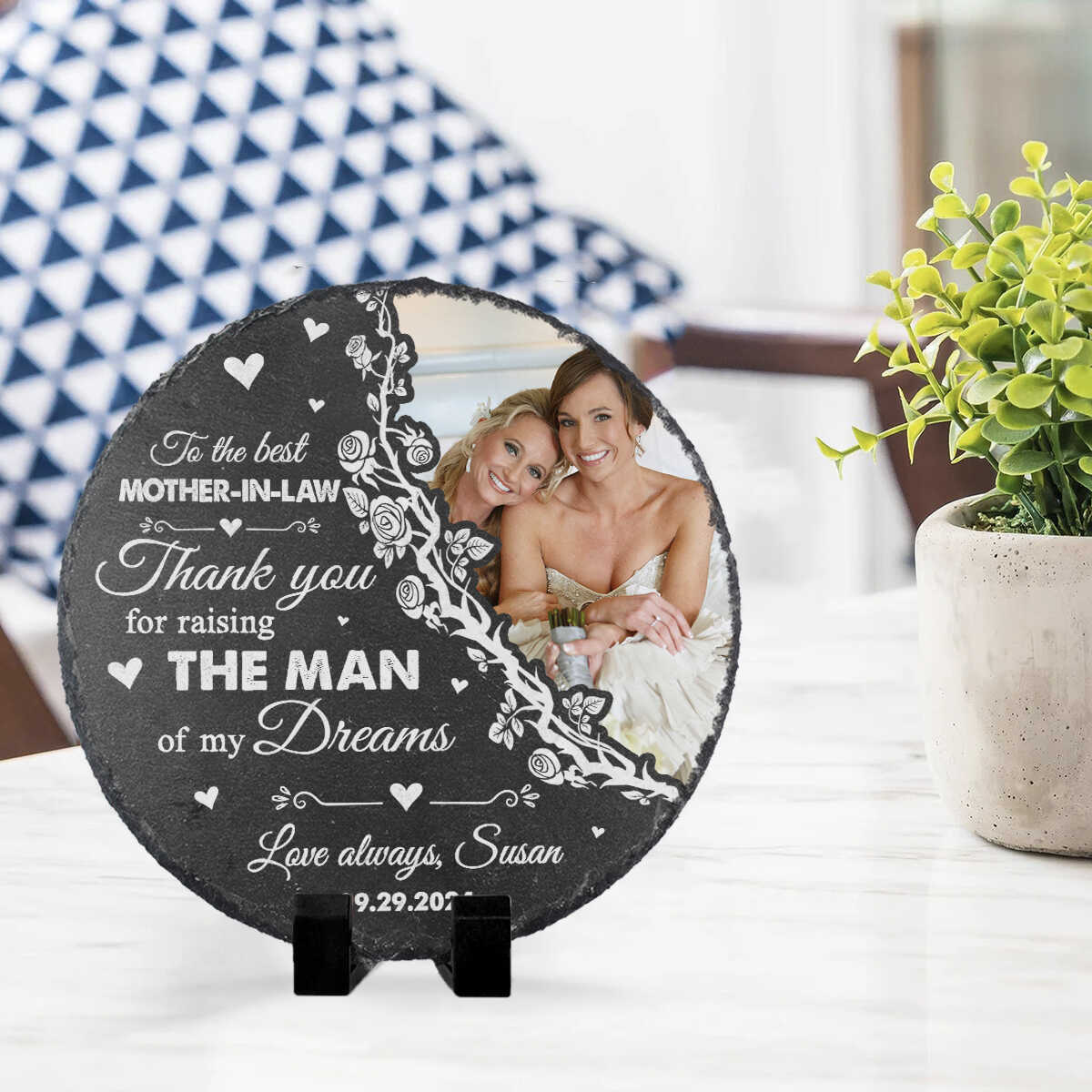 To My Mother-in-law I Love You Always - Personalized Garden Stone - Gift For Mother-in-law
