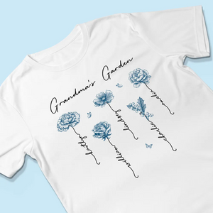 Grandma Mom's Vintage Garden - Personalized Apparel - Gift For Grandma, Mommy, Mother's Day, Birthday Gift