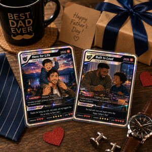 Unique Father s Day Gift for Dad, Custom Trading Card Collection, Fatherhood Collection, Unique Gift For Dad