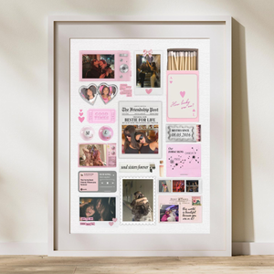 Bestfriend Matchbook Poster Canvas, Personable BFF Gift, Besti-Birthday, Custom Gift For Soul Sister