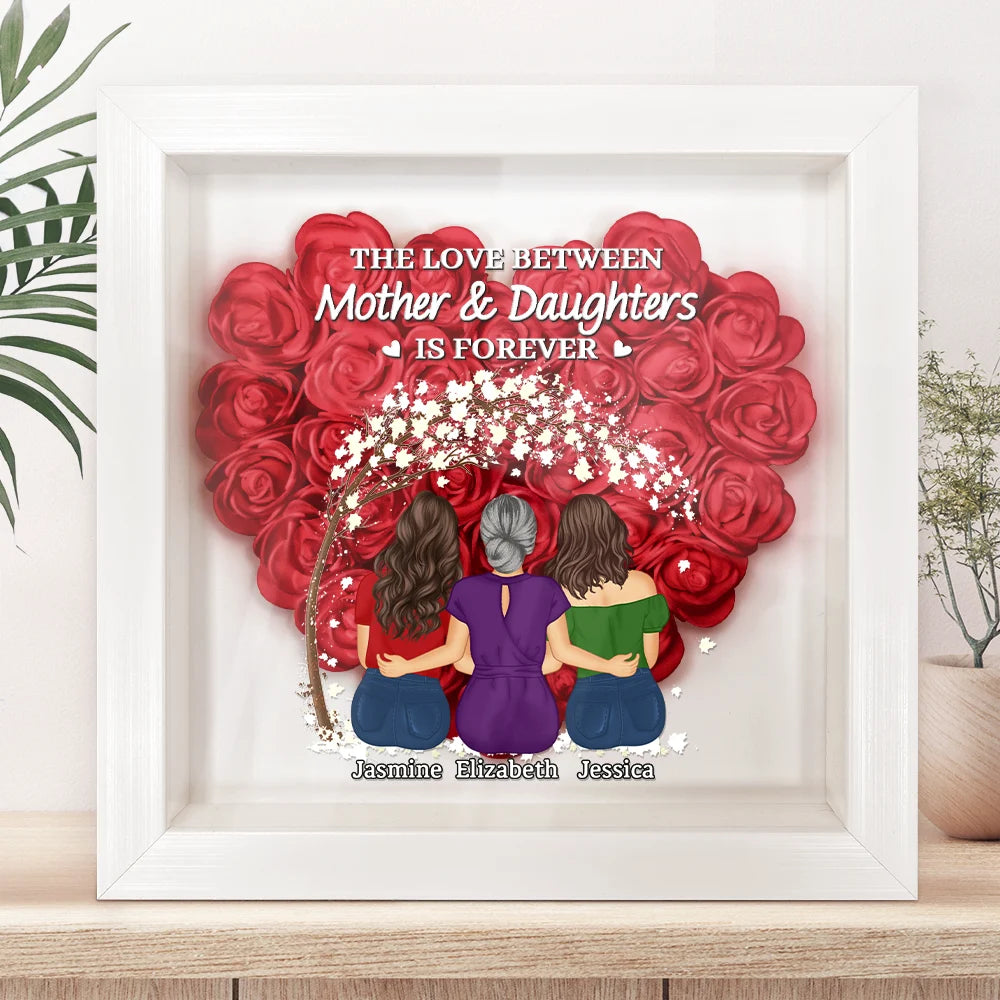The Love Between Mother & Daughters Is Forever Blossom Tree - Personalized Flower Box - Gift For Mom, Mother's Day, Birthday Gift