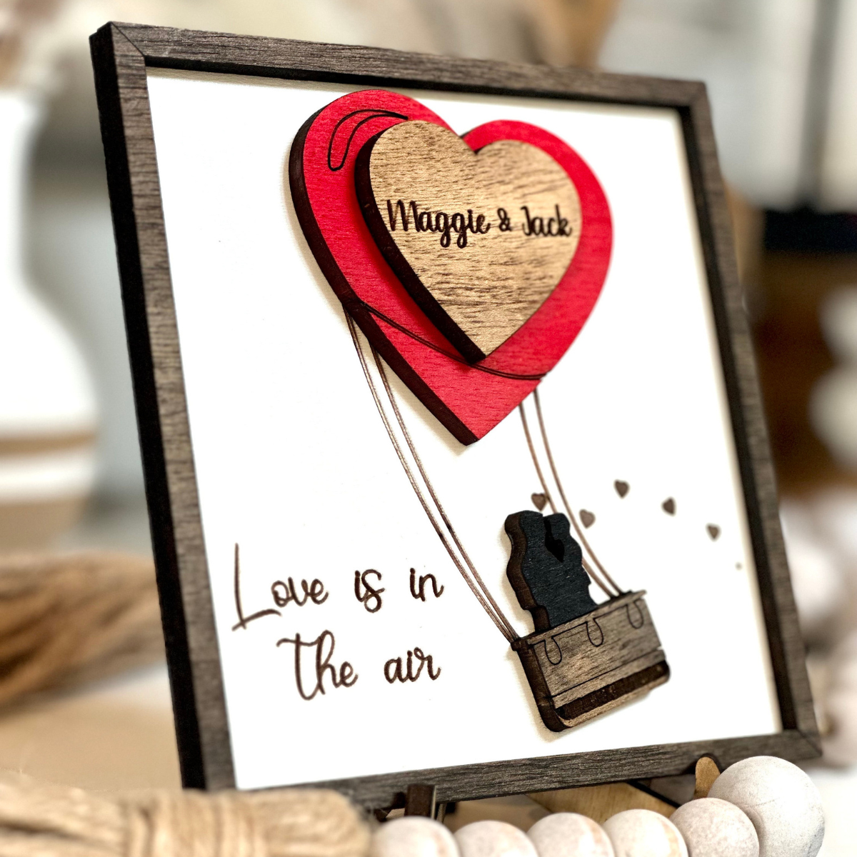 Personalized Couple Wooden Sign, Valentines Day Gift For Her / Him, Couple Names Sign, Anniversary Couple Gift