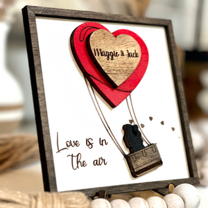 Personalized Couple Wooden Sign, Valentines Day Gift For Her / Him, Couple Names Sign, Anniversary Couple Gift