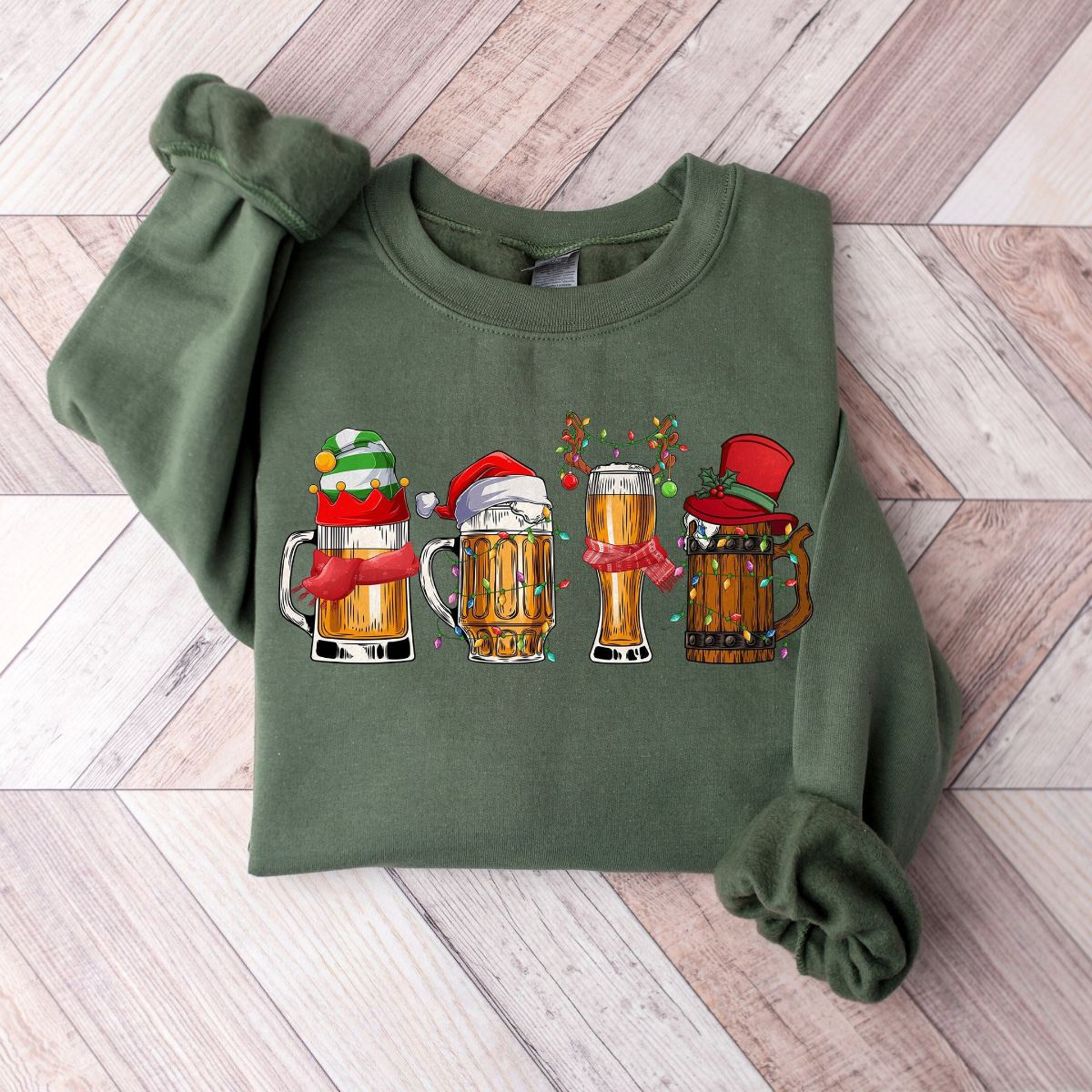Merry Christmas Beers shirt, Christmas Drinking shirt, Santa Beer Christmas Lights Shirt, Beer Lover shirt, Christmas Drinking, Christmas Beers