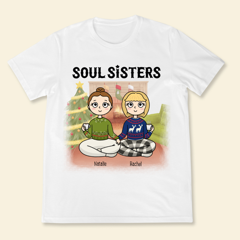 Soul Sisters Chibi - Personalized Shirt - Christmas Shirt, Gift For Sisters, Bestie, Friends banner-1_1e568402-5d8f-4de7-b112-1c65b2a62bad.png