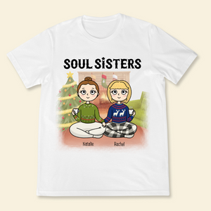 Soul Sisters Chibi - Personalized Shirt - Christmas Shirt, Gift For Sisters, Bestie, Friends banner-1_1e568402-5d8f-4de7-b112-1c65b2a62bad.png