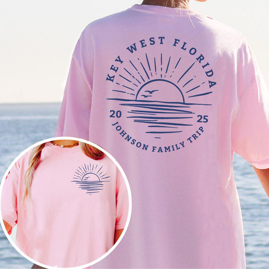 Custom Family Beach Vacation Shirt, Family Name, Family Matching Shirts, Personalized Shirt, Custom Family Trip, Family Beach Trip Shirt